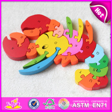 Cheap Wooden Educational Toy Animal Alphabet Puzzle Toy for Learning W14I031